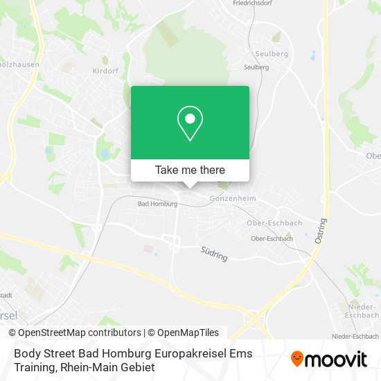 Body Street Bad Homburg Europakreisel Ems Training map