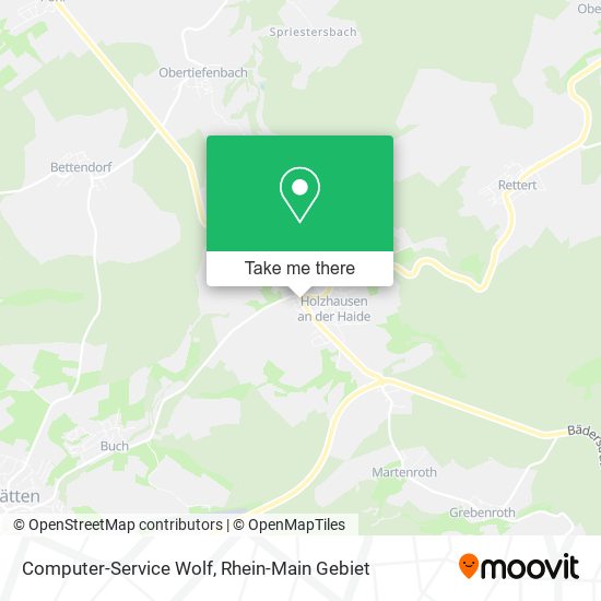 Computer-Service Wolf map