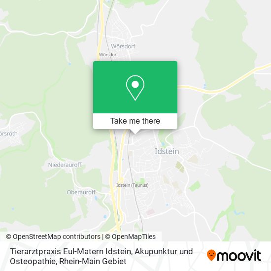 Tierarztpraxis Eul-Matern Idstein, Akupunktur und Osteopathie map