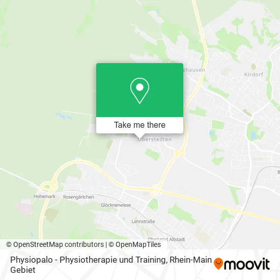 Карта Physiopalo - Physiotherapie und Training