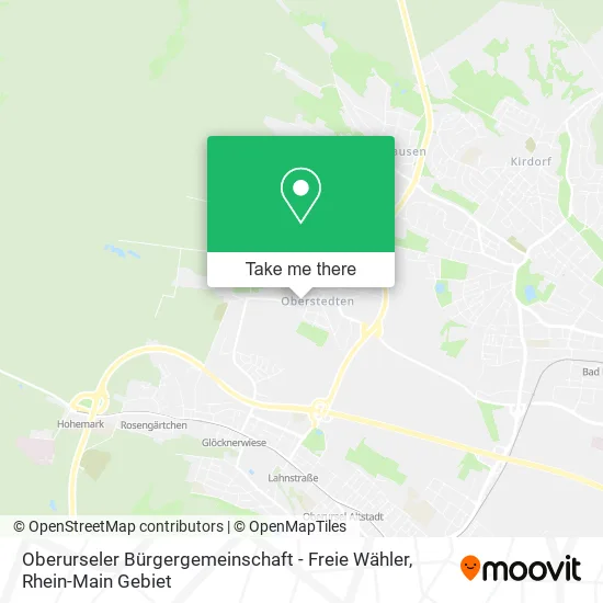 Карта Oberurseler Bürgergemeinschaft - Freie Wähler