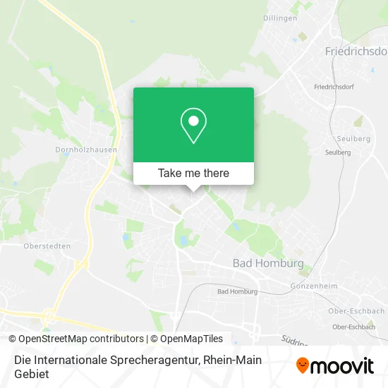 Карта Die Internationale Sprecheragentur