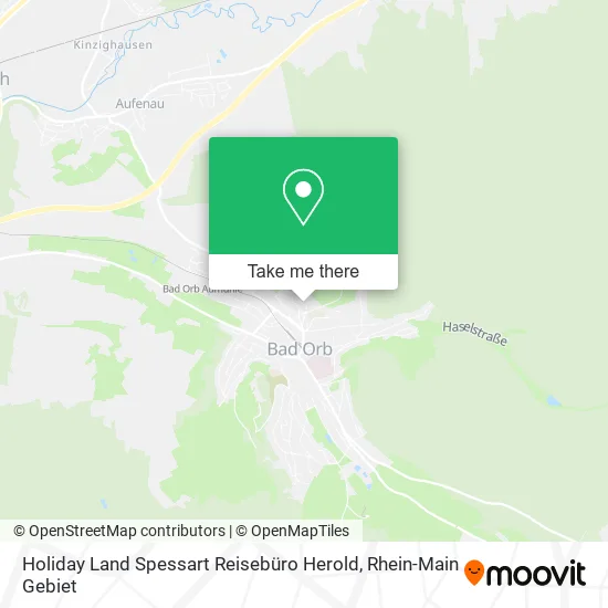 Карта Holiday Land Spessart Reisebüro Herold