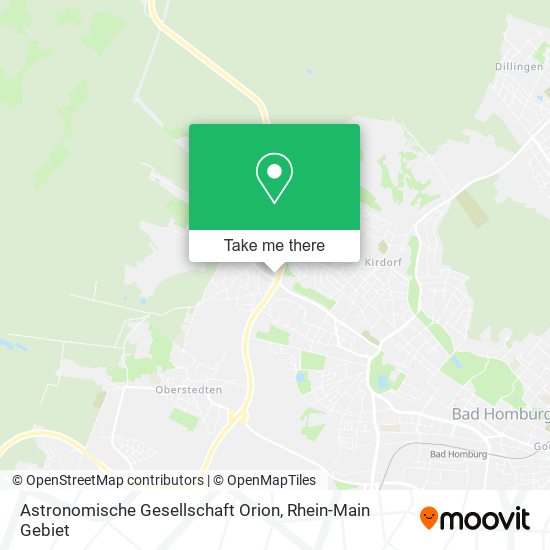 Astronomische Gesellschaft Orion map