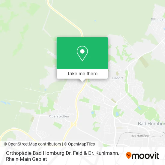 Карта Orthopädie Bad Homburg Dr. Feld & Dr. Kuhlmann