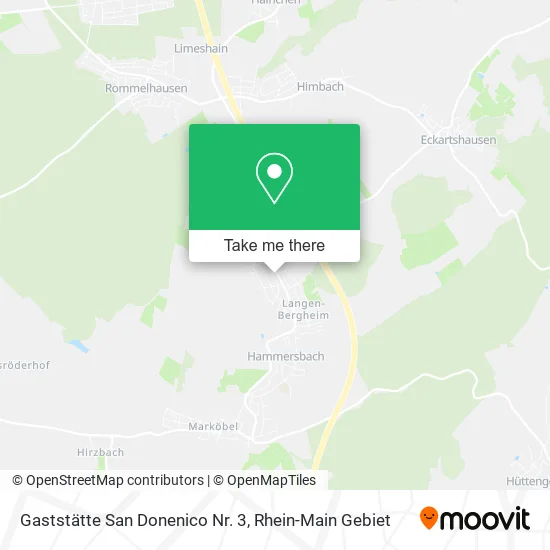 Карта Gaststätte San Donenico Nr. 3