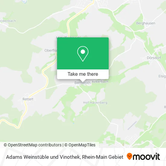 Карта Adams Weinstüble und Vinothek