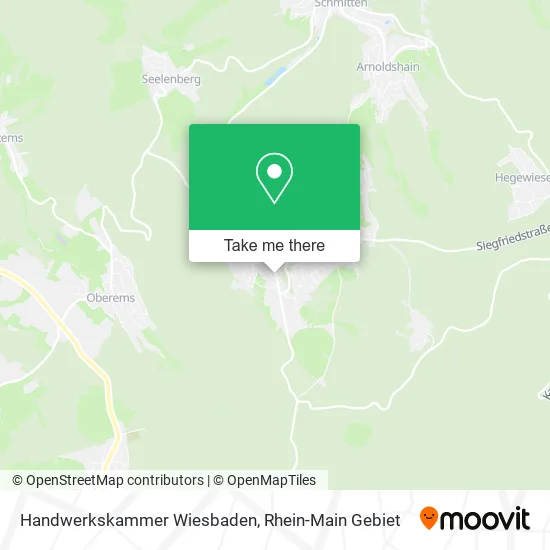 Карта Handwerkskammer Wiesbaden