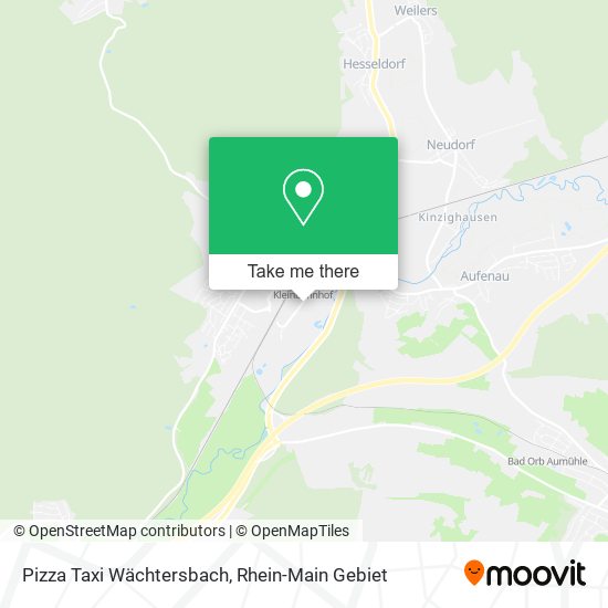 Pizza Taxi Wächtersbach map