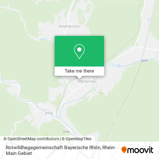 Карта Rotwildhegegemeinschaft Bayerische Rhön