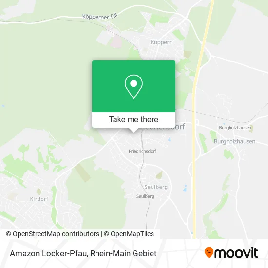 Amazon Locker-Pfau map
