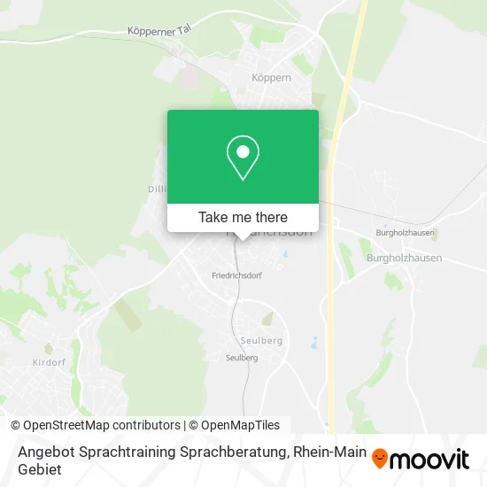 Карта Angebot Sprachtraining Sprachberatung