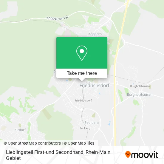 Карта Lieblingsteil First-und Secondhand
