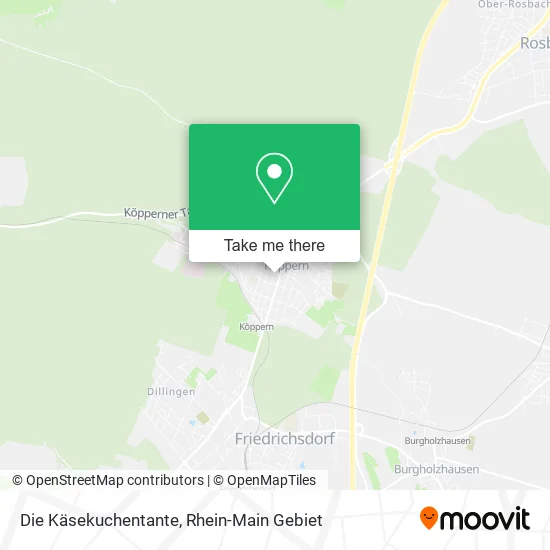 Карта Die Käsekuchentante