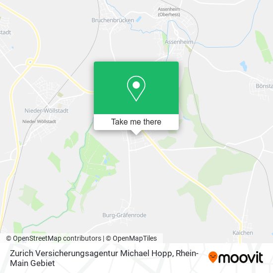 Zurich Versicherungsagentur Michael Hopp map