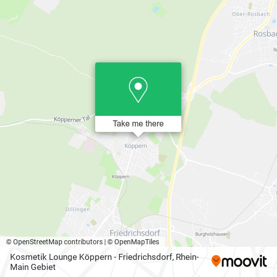 Kosmetik Lounge Köppern - Friedrichsdorf map