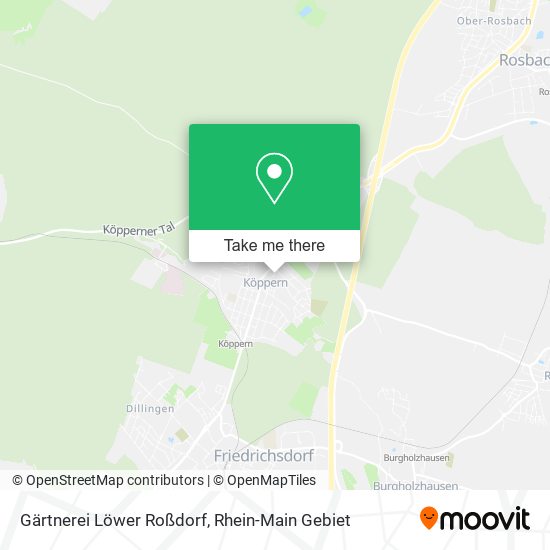 Gärtnerei Löwer Roßdorf map