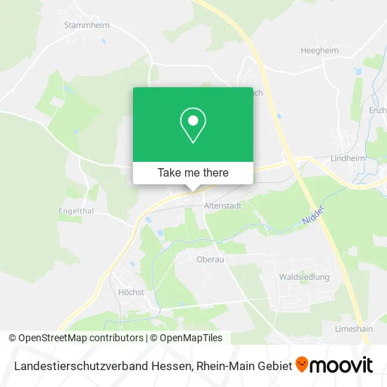 Карта Landestierschutzverband Hessen