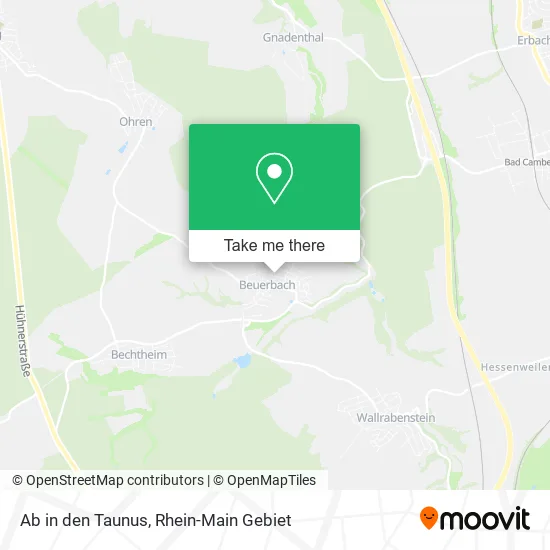 Карта Ab in den Taunus