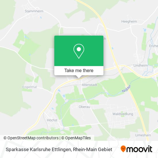 Sparkasse Karlsruhe Ettlingen map