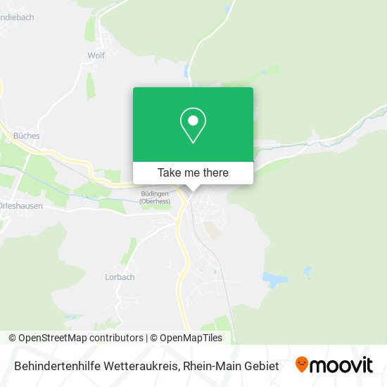 Behindertenhilfe Wetteraukreis map