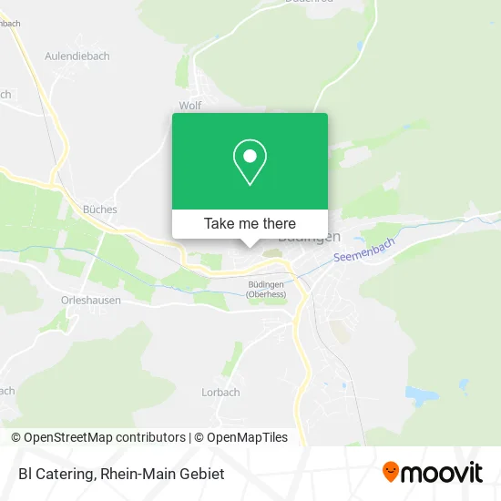 Bl Catering map