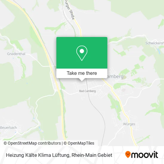 Карта Heizung Kälte Klima Lüftung