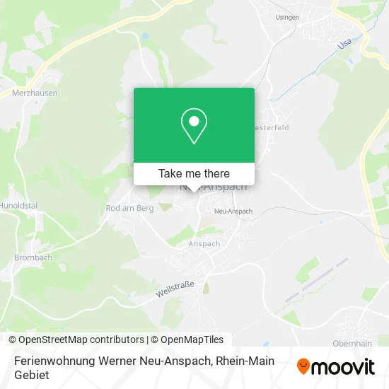 Карта Ferienwohnung Werner Neu-Anspach