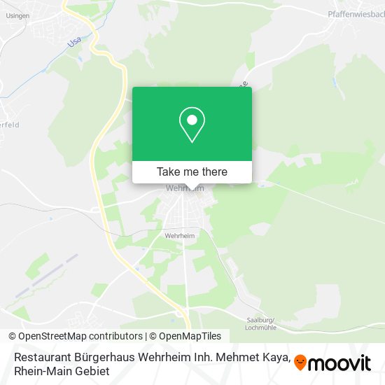 Restaurant Bürgerhaus Wehrheim Inh. Mehmet Kaya map