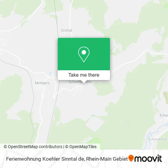 Карта Ferienwohnung Koehler Sinntal de