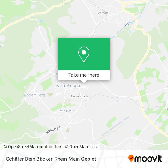 Карта Schäfer Dein Bäcker