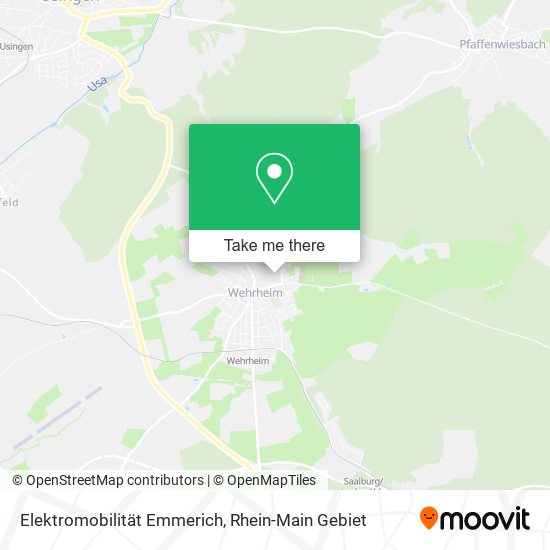 Elektromobilität Emmerich map