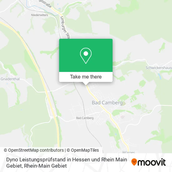 Карта Dyno Leistungsprüfstand in Hessen und Rhein Main Gebiet
