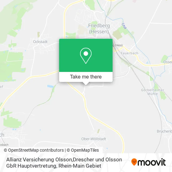 Карта Allianz Versicherung Olsson,Drescher und Olsson GbR Hauptvertretung