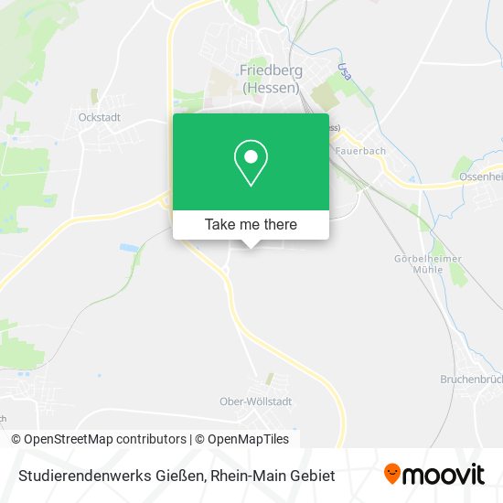 Карта Studierendenwerks Gießen