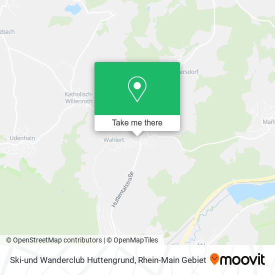 Ski-und Wanderclub Huttengrund map