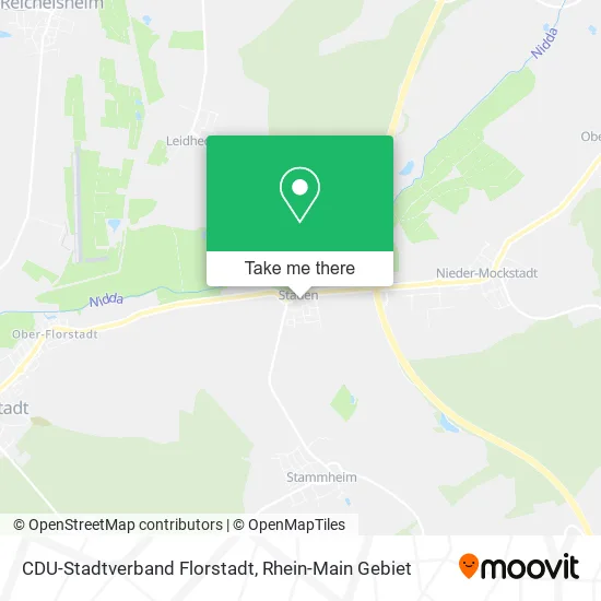 Карта CDU-Stadtverband Florstadt