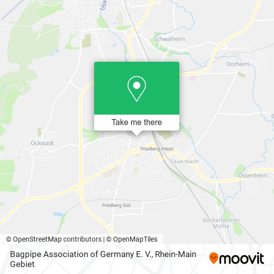 Bagpipe Association of Germany E. V. map