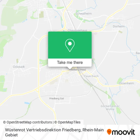 Карта Wüstenrot Vertriebsdirektion Friedberg