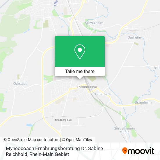 Myneocoach Ernährungsberatung Dr. Sabine Reichhold map