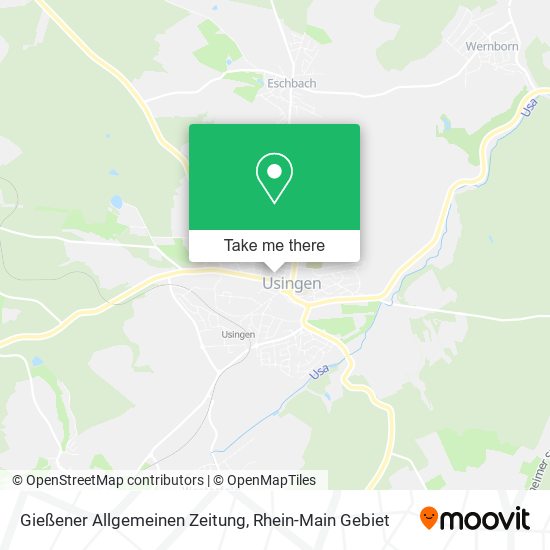 Gießener Allgemeinen Zeitung map