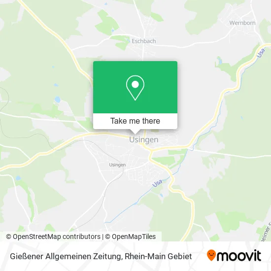 Карта Gießener Allgemeinen Zeitung