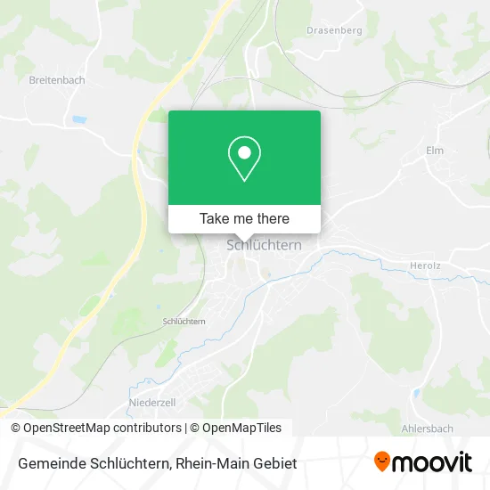 Карта Gemeinde Schlüchtern