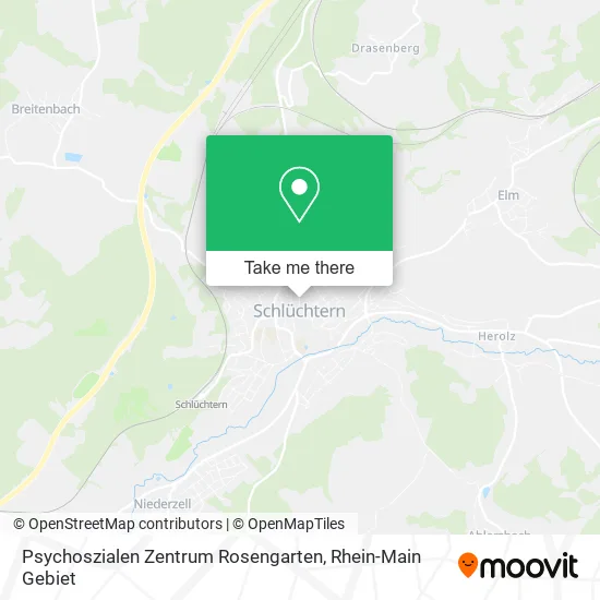 Карта Psychoszialen Zentrum Rosengarten