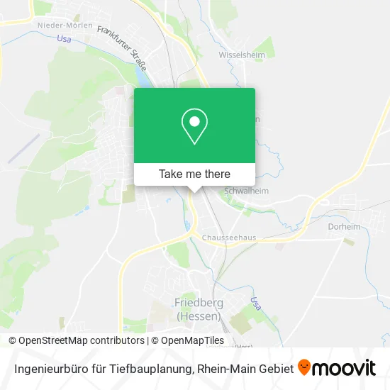 Карта Ingenieurbüro für Tiefbauplanung
