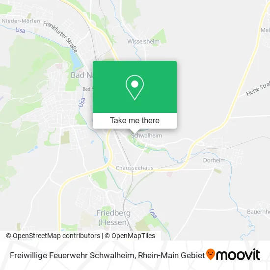 Карта Freiwillige Feuerwehr Schwalheim
