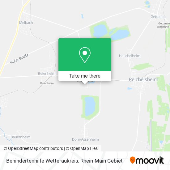 Behindertenhilfe Wetteraukreis map