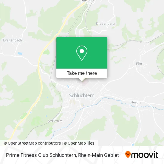Карта Prime Fitness Club Schlüchtern