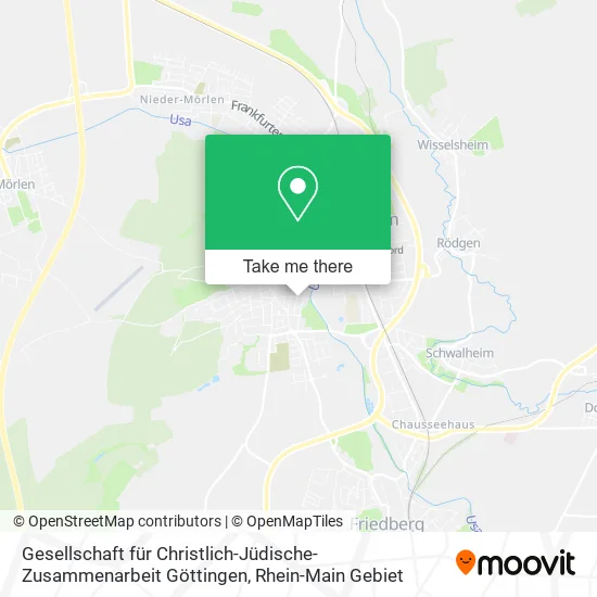 Карта Gesellschaft für Christlich-Jüdische-Zusammenarbeit Göttingen