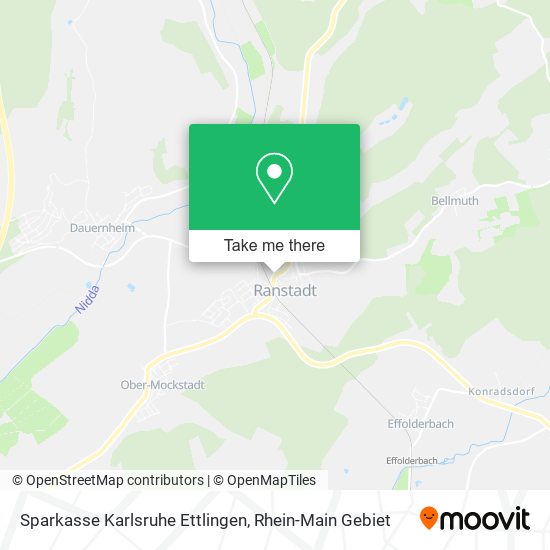 Sparkasse Karlsruhe Ettlingen map
